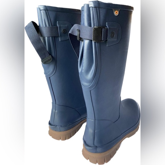 NEW Bogs Navy Tall Amelia Rain Boot - Women’s Size 7 - Picture 2 of 8